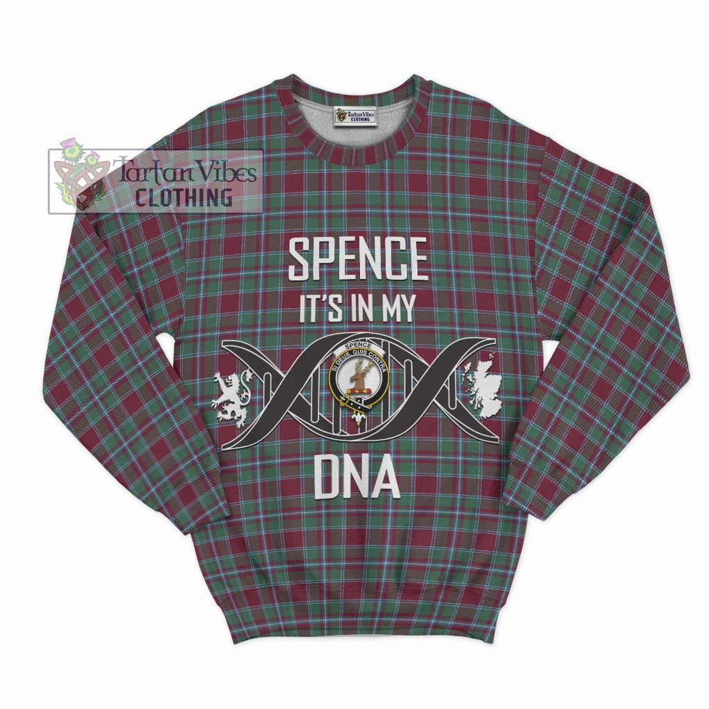 Spence Tartan Sweatshirt with Family Crest DNA In Me Style - Tartan Vibes Clothing