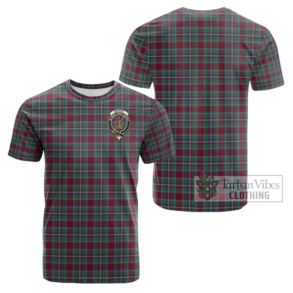 Spence Tartan Cotton T-Shirt with Family Crest - Tartan Vibes Clothing