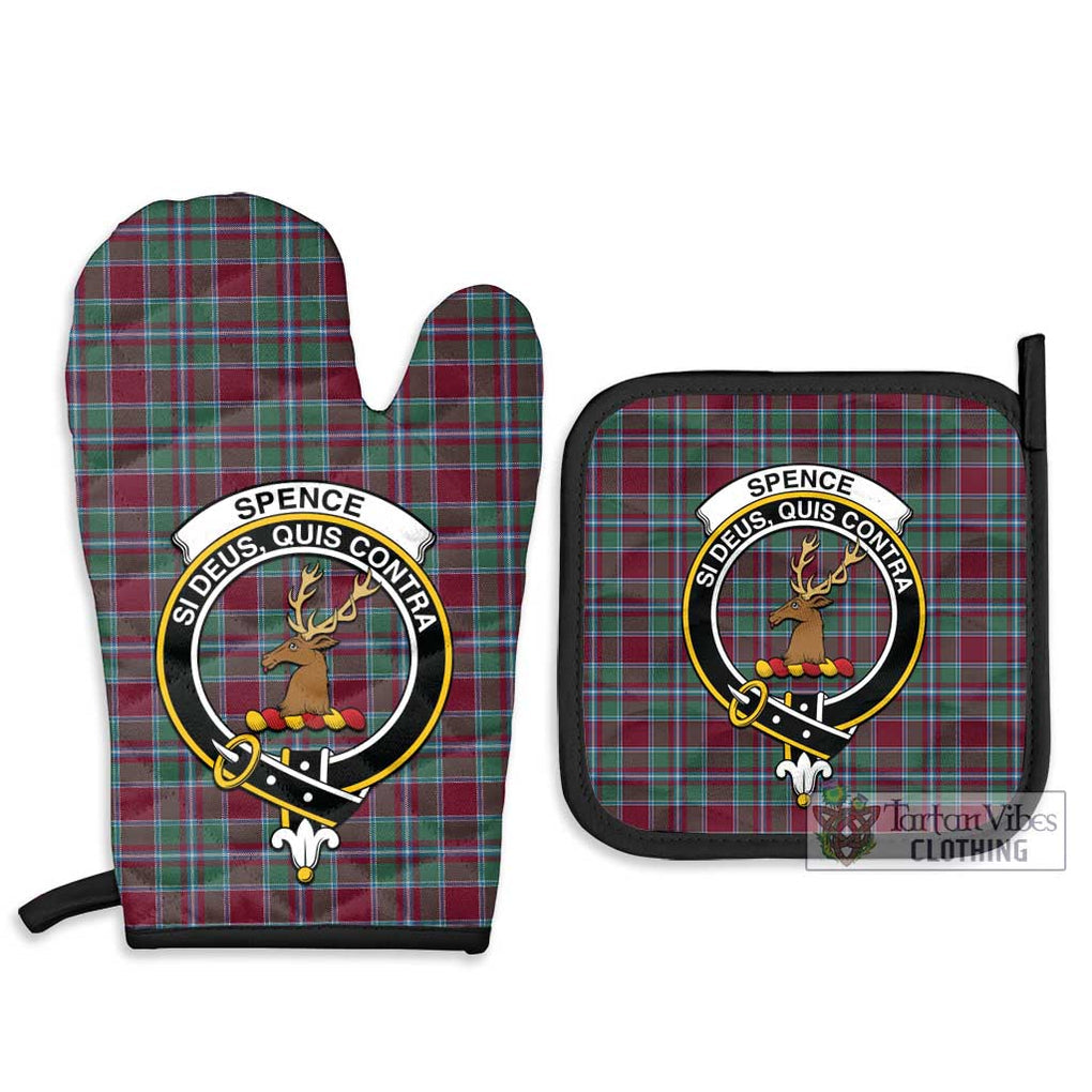 Spence Tartan Combo Oven Mitt & Pot-Holder with Family Crest - Tartan Vibes Clothing