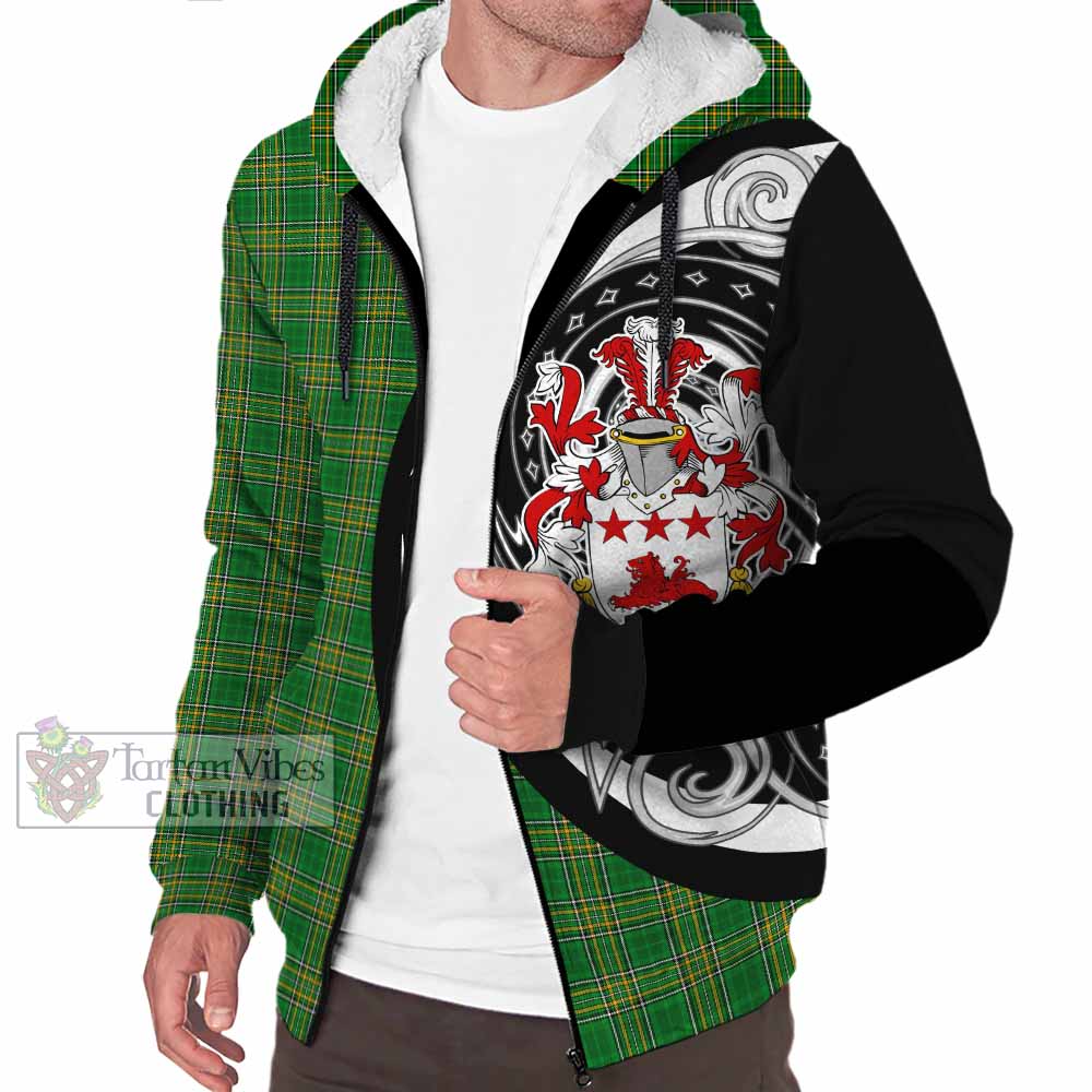 Tartan Vibes Clothing Spence Irish Clan Sherpa Hoodie Celtic Circle Style