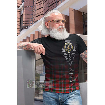 Spence Modern Tartan Cotton T-shirt Featuring Alba Gu Brath Family Crest Celtic Inspired