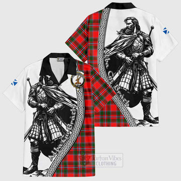 Spence (Spens) Tartan Clan Crest Hawaiian Shirt with Highlander Warrior Celtic Style Kid - Tartan Vibes Clothing
