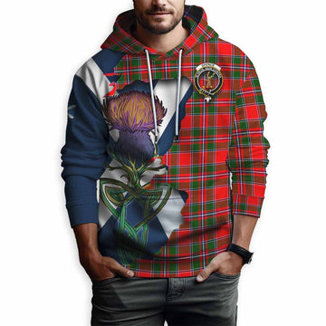 Tartan Vibes Clothing Spence (Spens) Tartan Family Crest Hoodie Scottish Thistle Celtic Inspired