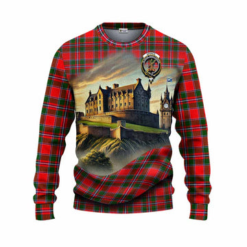 Spence (Spens) Tartan Family Crest Knitted Sweater with Scottish Ancient Castle Style Unisex - Tartan Vibes Clothing