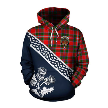 Spence (Spens) Tartan Cotton Hoodie Featuring Thistle and Scotland Map Pullover Hoodie XS - Tartan Vibes Clothing