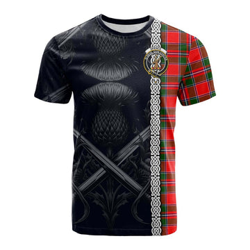 Spence (Spens) Tartan Cotton T-shirt with Family Crest Cross Sword Thistle Celtic Vibes Kid's Shirt - Tartan Vibes Clothing