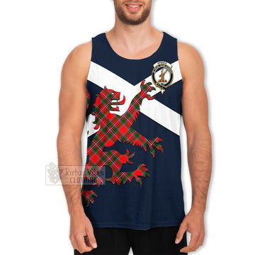 Spence (Spens) Tartan Lion Rampant Men's Tank Top Proudly Display Your Heritage with Alba Gu Brath and Clan Name Men - Tartan Vibes Clothing