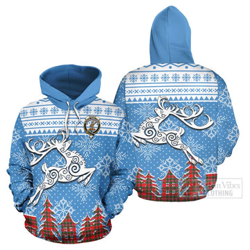 Spence (Spens) Clan Christmas Hoodie Celtic Reindeer Style Zip Hoodie - Tartan Vibes Clothing