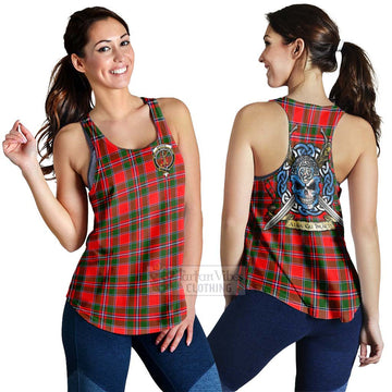 Spence (Spens) Tartan Women's Racerback Tanks with Family Crest Celtic Skull Style 4XL - Tartan Vibes Clothing
