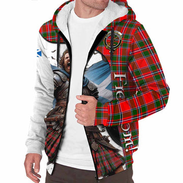 Spence (Spens) Crest Tartan Sherpa Hoodie Inspired by the Freedom of Scottish Warrior Unisex S - Tartan Vibes Clothing