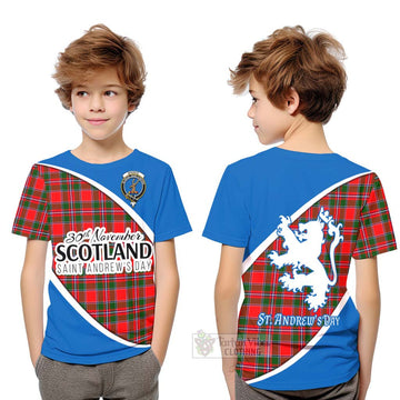 Spence (Spens) Family Crest Tartan Kid T-Shirt Celebrate Saint Andrew's Day in Style Youth XL Size14 - Tartan Vibes Clothing