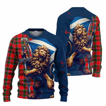 Spence (Spens) Tartan Family Crest Knitted Sweater with Scottish Majestic Lion Unisex - Tartan Vibes Clothing