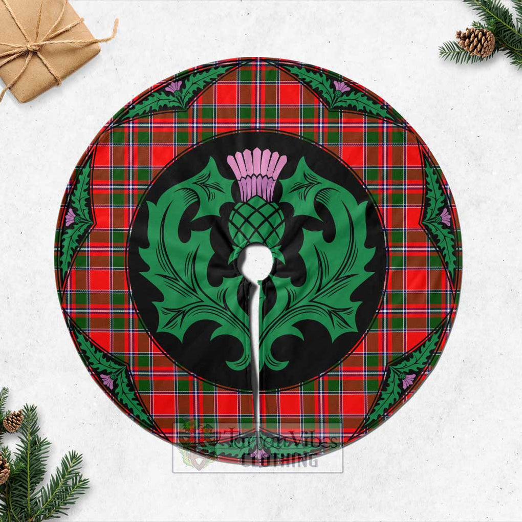 Spence (Spens) Tartan Christmas Tree Skirt Scottish Thistle Style Casual Tree Skirts - Tartan Vibes Clothing