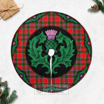 Spence (Spens) Tartan Christmas Tree Skirt Scottish Thistle Style Casual Tree Skirts - Tartan Vibes Clothing