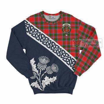 Spence (Spens) Tartan Sweatshirt Featuring Thistle and Scotland Map Unisex - Tartan Vibes Clothing