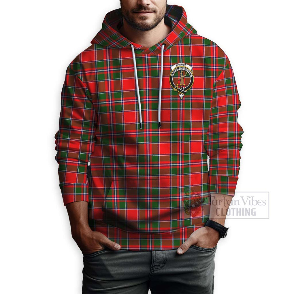 Spence (Spens) Tartan Hoodie with Family Crest Celtic Skull Style - Tartan Vibes Clothing