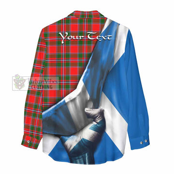 Spence (Spens) Tartan Women's Casual Shirt with Family Crest Scotland Patriotic Style - Tartan Vibes Clothing