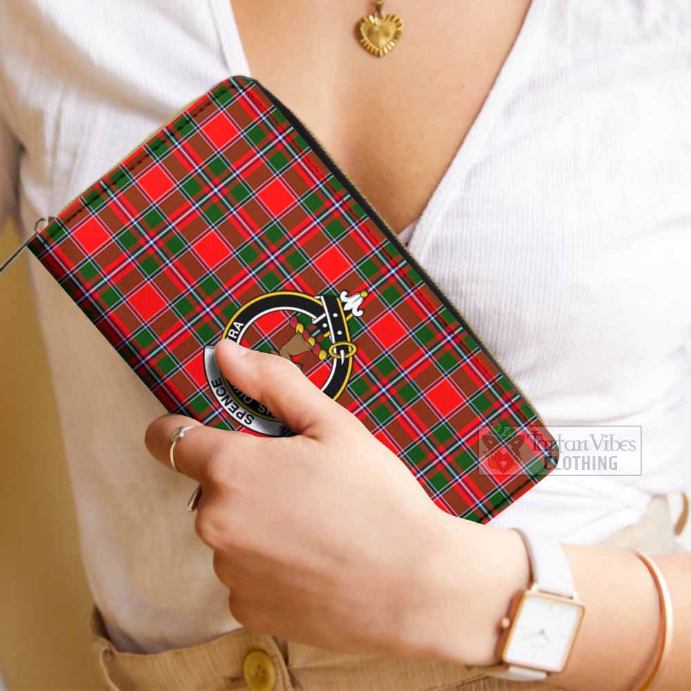 Spence (Spens) Tartan Women's Leather Wallet with Family Crest - Tartan Vibes Clothing