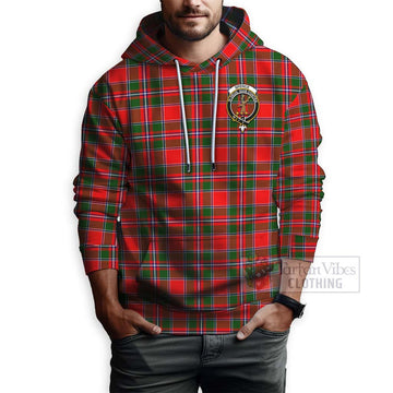 Spence (Spens) Tartan Hoodie with Family Crest and Bearded Skull Holding Bottles of Whiskey - Tartan Vibes Clothing