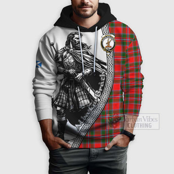 Spence (Spens) Tartan Clan Crest Hoodie with Highlander Warrior Celtic Style - Tartan Vibes Clothing