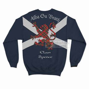 Spence (Spens) Tartan Lion Rampant Sweatshirt Proudly Display Your Heritage with Alba Gu Brath and Clan Name - Tartan Vibes Clothing