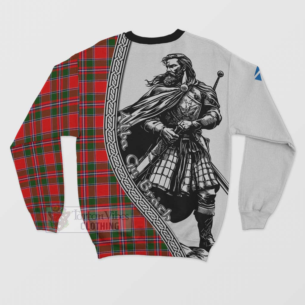 Spence (Spens) Tartan Clan Crest Sweatshirt with Highlander Warrior Celtic Style - Tartan Vibes Clothing