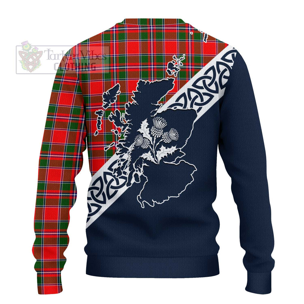 Spence (Spens) Tartan Ugly Sweater Featuring Thistle and Scotland Map - Tartan Vibes Clothing