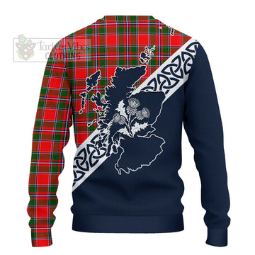 Spence (Spens) Tartan Ugly Sweater Featuring Thistle and Scotland Map - Tartan Vibes Clothing