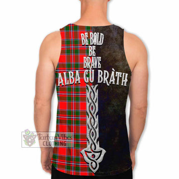 Spence (Spens) Tartan Family Crest Men's Tank Top Alba Gu Brath Be Brave Lion Ancient Style - Tartan Vibes Clothing