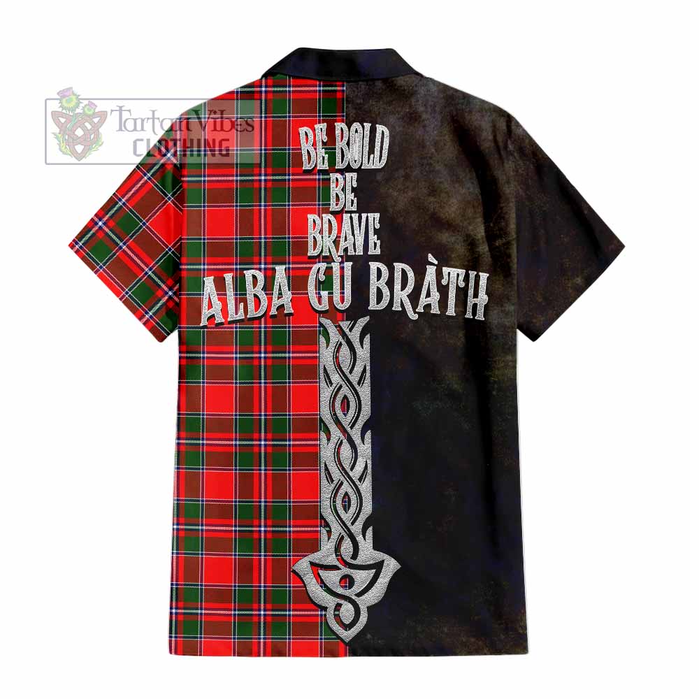 Spence (Spens) Tartan Family Crest Hawaiian Shirt Alba Gu Brath Be Brave Lion Ancient Style - Tartan Vibes Clothing