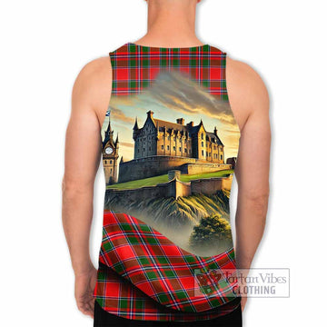 Spence (Spens) Tartan Family Crest Men's Tank Top with Scottish Ancient Castle Style - Tartan Vibes Clothing