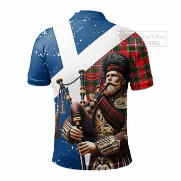 Spence (Spens) Tartan Polo Shirt with Family Crest Scottish Bagpiper Vibes - Tartan Vibes Clothing