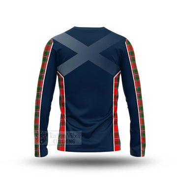 Tartan Vibes Clothing Spence (Spens) Tartan Long Sleeve T-Shirt with Family Crest and Scottish Thistle Vibes Sport Style