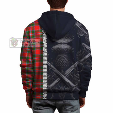 Spence (Spens) Tartan Hoodie with Family Crest Cross Sword Thistle Celtic Vibes - Tartan Vibes Clothing