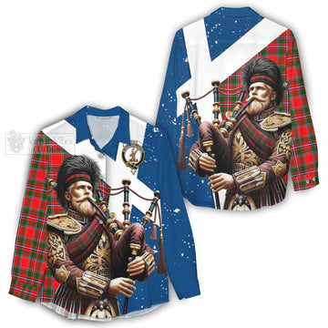 Spence (Spens) Tartan Women's Casual Shirt with Family Crest Scottish Bagpiper Vibes - Tartan Vibes Clothing
