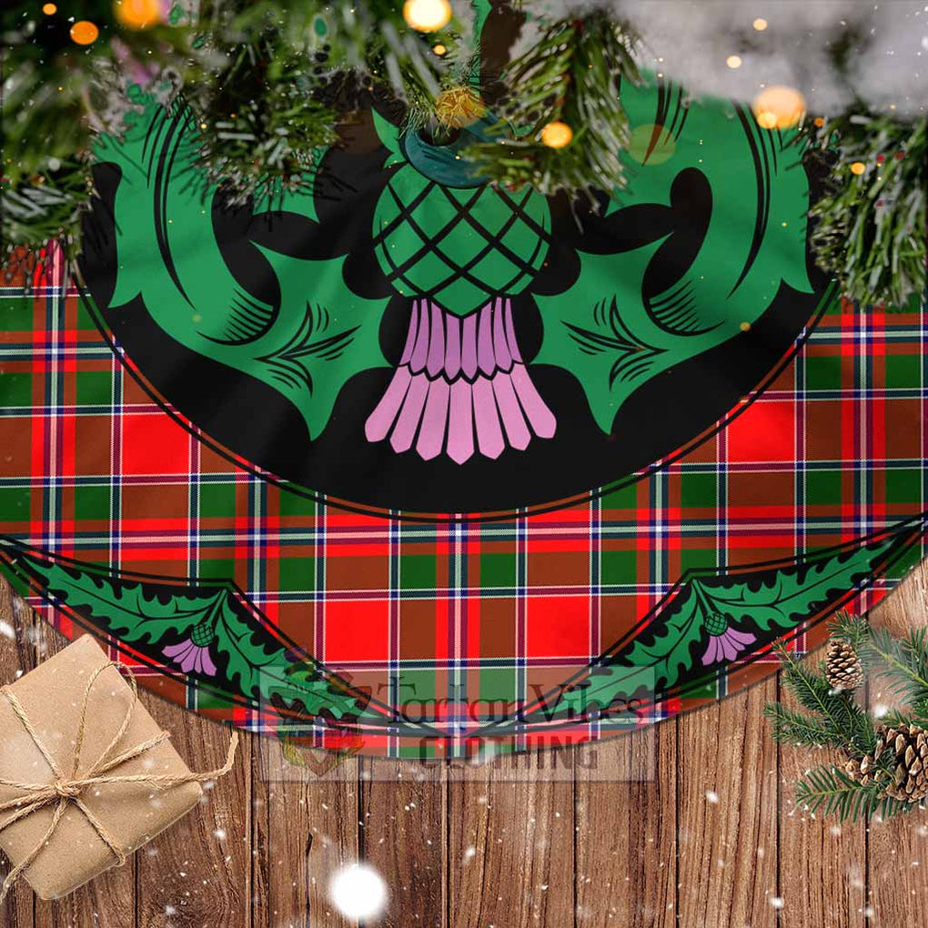 Spence (Spens) Tartan Christmas Tree Skirt Scottish Thistle Style - Tartan Vibes Clothing