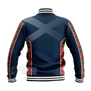 Tartan Vibes Clothing Spence (Spens) Tartan Baseball Jacket with Family Crest and Scottish Thistle Vibes Sport Style