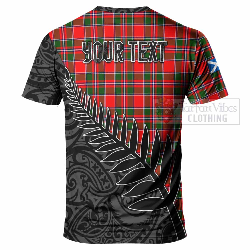 Spence (Spens) Crest Tartan T-Shirt with New Zealand Silver Fern Half Style - Tartan Vibes Clothing