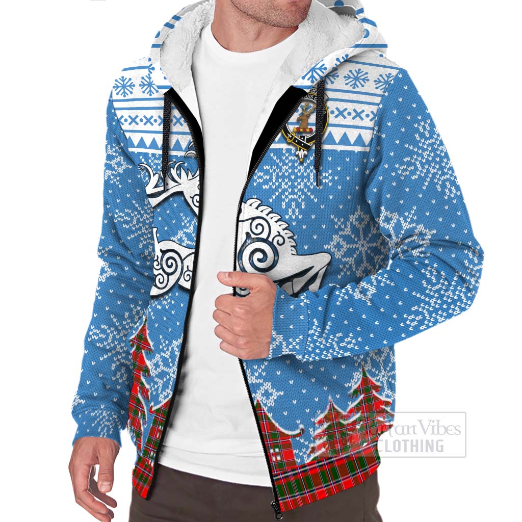 Spence (Spens) Clan Christmas Sherpa Hoodie Celtic Reindeer Style Unisex - Tartan Vibes Clothing