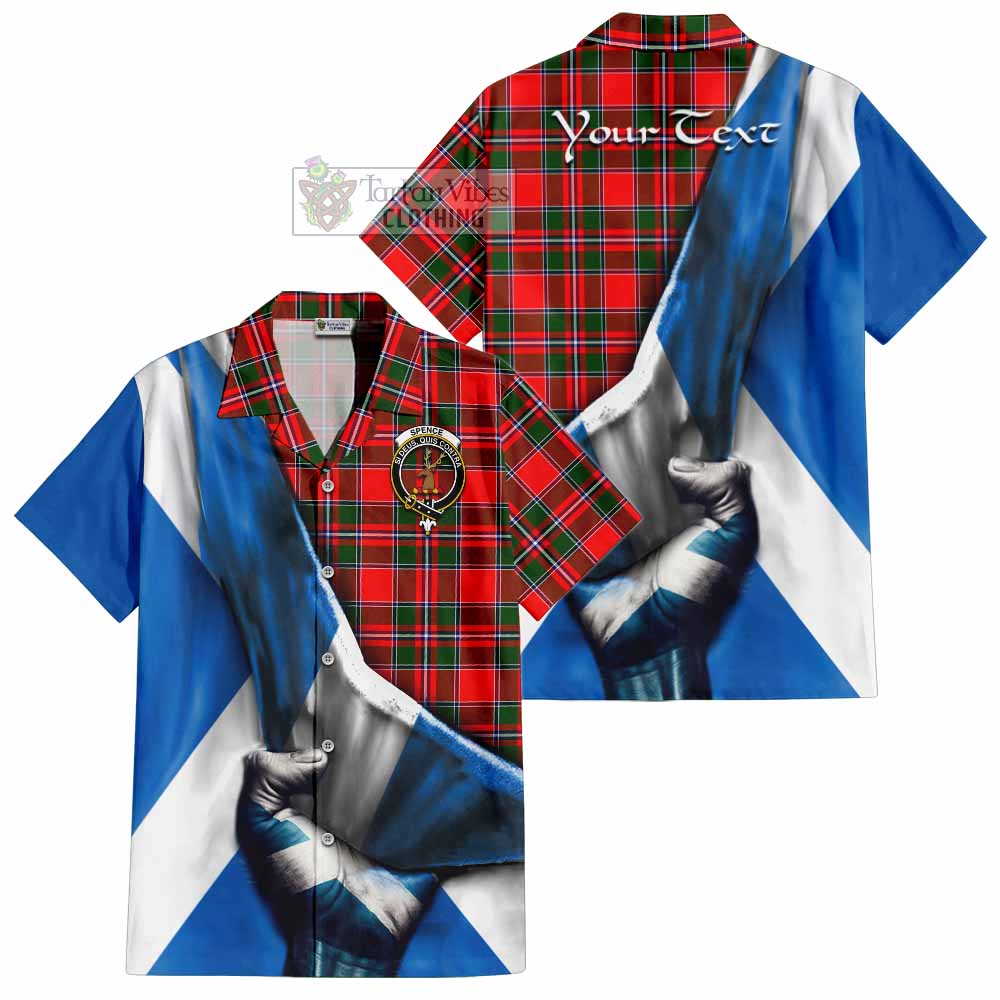Spence (Spens) Tartan Hawaiian Shirt with Family Crest Scotland Patriotic Style - Tartan Vibes Clothing