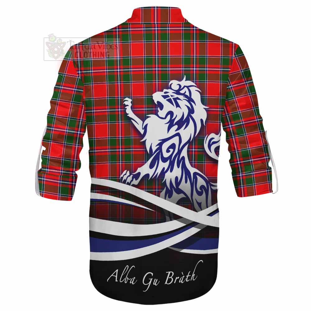 Spence (Spens) Tartan Ghillie Kilt Shirt with Alba Gu Brath Regal Lion Emblem - Tartan Vibes Clothing