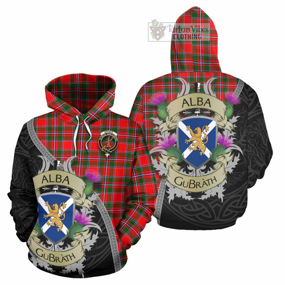 Spence (Spens) Tartan Family Crest Hoodie Lion Rampant Royal Thistle Shield Celtic Inspired - Tartan Vibes Clothing