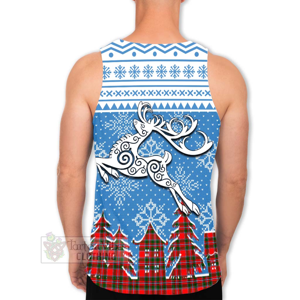 Spence (Spens) Clan Christmas Men's Tank Top Celtic Reindeer Style - Tartan Vibes Clothing