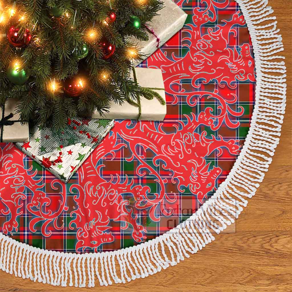 Spence (Spens) Tartan Christmas Tree Skirt Lion Rampant Style - Tartan Vibes Clothing