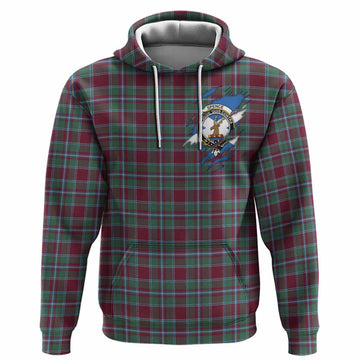 Spence (Spens) Clan Crest In Me Tartan Hoodie Scotland Flag Style