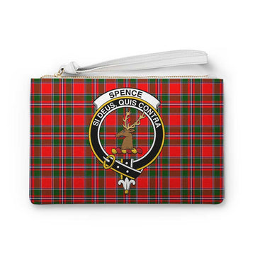 Tartan Vibes Clothing Spence (Spens) Family Crest Tartan Clutch Bag