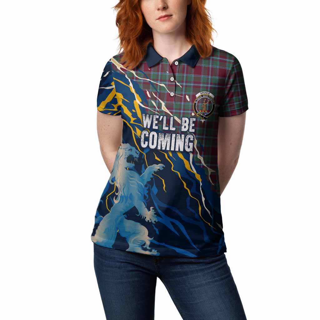 Spence (Spens) Scotland Tartan Women Polo Shirt WC2026 Football - We'll Be Coming