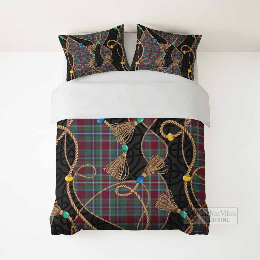 Spence (Spens) Scottish Tartan Twisted Ropes Stylized Bedding Set - Tartan Vibes Clothing