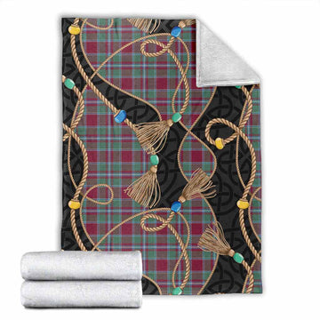 Spence (Spens) Scottish Tartan Twisted Ropes Stylized Blanket X-Large 59 x 79 inches 150 x 200 cm - Tartan Vibes Clothing