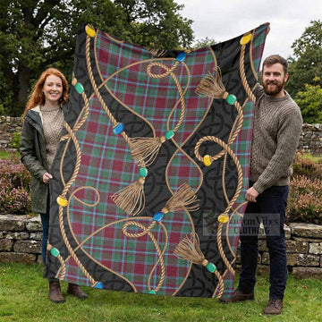 Spence (Spens) Scottish Tartan Twisted Ropes Stylized Blanket - Tartan Vibes Clothing